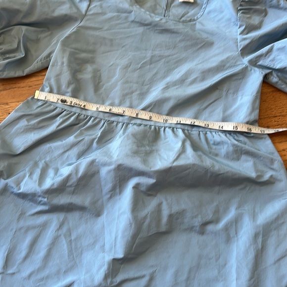 WILFRED LIGHT BLUE PUFF SLEEVE MINI DRESS Size 2XS - Picture 10 of 15